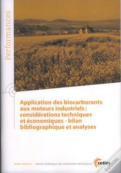 Capa do artigo Application Des Biocarburants Aux Moteurs Industriels - Considérations Techniques Et Économiques
