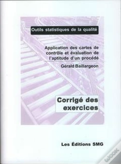 Capa do artigo Application Des Cartes De Controle Et Evaluation De L'Aptitude D'Un Procede. Corrige Des Exercices
