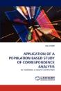 Application Of A Population Based Study Of Correspondence Analysis - Preview