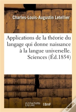 Capa do artigo Applications De La Theorie Du Langage Qui Donne Naissance A La Langue Universelle. Sciences