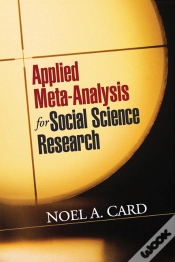 Capa do artigo Applied Meta-Analysis For Social Science Research