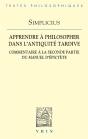Apprendre À Philosopher Dans L'Antiquité Tardive : Commentaire À La Seconde Partie Du Manuel D'Epictète - Preview