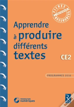 Capa do artigo Apprendre A Produire Differents Textes Ce2 + Cd Rom Ne