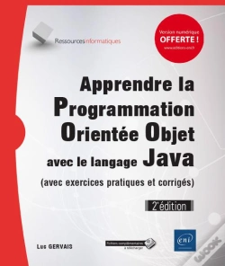 Capa do artigo Apprendre La Programmation Orientee Objet Avec Le Langage Java - (Avec Exercices Pratiques Et Corrig