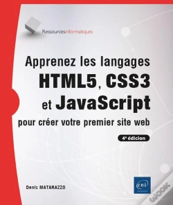 Capa do artigo Apprenez Les Langages Html5, Css3 Et Javascript Pour Créer Votre Premier Site Web (4e Édition)