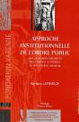 Approche Institutionnelle De L'Ordre Public - Preview