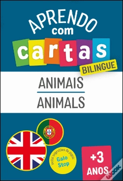 Capa do artigo Aprendo com Cartas - Animais | Animals +3 Anos