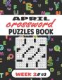 April Crossword Puzzles Book For Adults Week 2 #03 - Preview