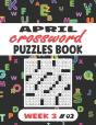 April Crossword Puzzles Book For Adults Week 3 #03 - Preview