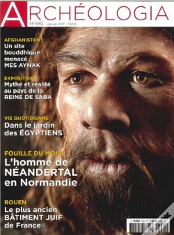 Capa do artigo Archeologia N 550 Janvier 2017