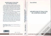 Archeologie Et Evolution De La Notion D'Auteur