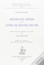 Capa do artigo Archiloge Sophie ; Livre De Bonnes Moeurs