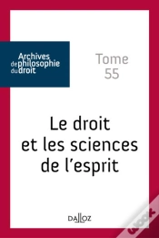Capa do artigo Archives De Philosophie Du Droit Tome 55 : Sciences De L