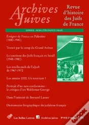 Capa do artigo Archives Juives 41/2 2008