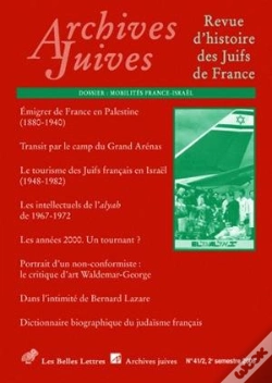 Capa do artigo Archives Juives 41/2 2008