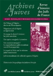 Capa do artigo Archives Juives 45/2 2012