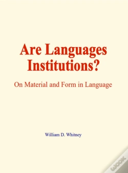Capa do artigo Are Languages Institutions?