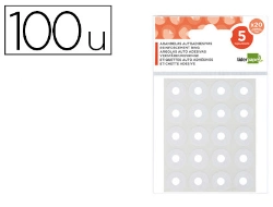 Capa do artigo Argolas autoadesiva liderpapel brancas bolsa com 5 folhas