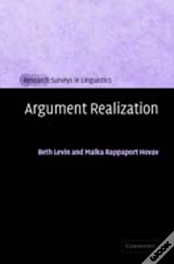 Capa do artigo Argument Realization