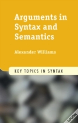 Capa do artigo Arguments In Syntax And Semantics