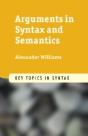 Arguments In Syntax And Semantics - Preview