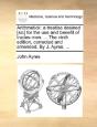 Arithmetick: A Treatise Desined (Sic) Fo - Preview