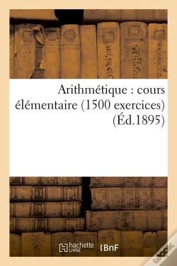 Capa do artigo Arithmetique Cours Elementaire Edition 1895