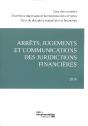 Arrêts, Jugements Et Communications Des Juridictions Financières (Édition 2016) - Preview