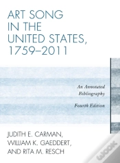 Capa do artigo Art Song In The United States, 1759-2011