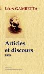 Articles Et Discours ; 1868 - Preview