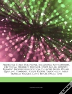 Capa do artigo Articles On Pejorative Terms For People, Including