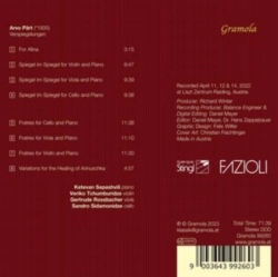 Capa do artigo Arvo Pärt - CD