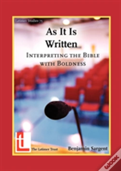 Capa do artigo As It Is Written
