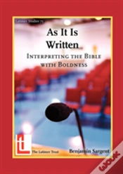 Capa do artigo As It Is Written