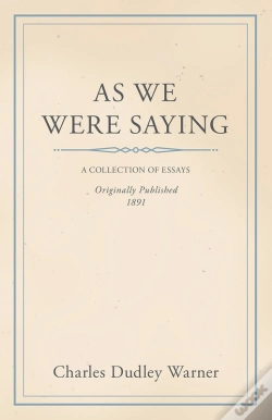 Capa do artigo As We Were Saying