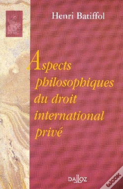 Capa do artigo Aspects Philosophiques Du Droit International Privé - Réimpression De L'Édition De 1956