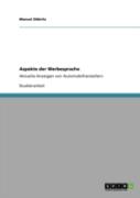 Aspekte Der Werbesprache
