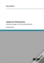 Capa do artigo Aspekte Der Werbesprache