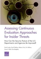 Capa do artigo Assessing Continuous Evaluation Approaches For Insider Threats
