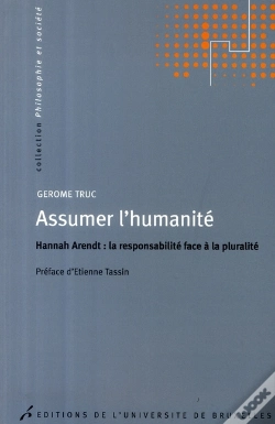 Capa do artigo Assumer L'Humanité ; Hannah Arendt, La Responsabilité Face À La Pluralité