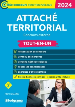 Capa do artigo Attaché Territorial : Concours Externe ; Tout-En-Un (Édition 2024)