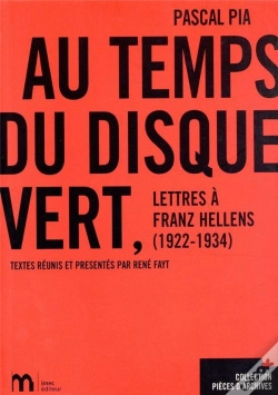 Capa do artigo Au Temps Du Disque Vert ; Lettres À Franz Hellens