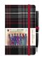 Auld Lang Syne Grey Mini Hardback Notebook With Pen; 10.5cm X 7cm