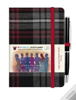 Capa do artigo Auld Lang Syne Grey Mini Hardback Notebook With Pen; 10.5cm X 7cm