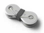 Capa do artigo Auriculares groovy com microfone e estojo conector jack 3,5 mm cor branco