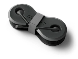 Capa do artigo Auriculares groovy com microfone e estojo conector tipo-c cor preto