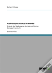 Austrokorporatismus Im Wandel