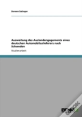 Ausweitung Des Auslandengagements Eines Deutschen Automobilzulieferers Nach Schweden