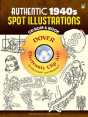 Authentic 1940s Spot Illustrations - Preview
