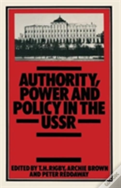 Capa do artigo Authority, Power And Policy In The U. S. S. R.